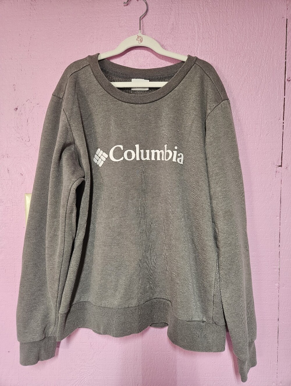 Columbia Gray Logo Crew Sweatshirt